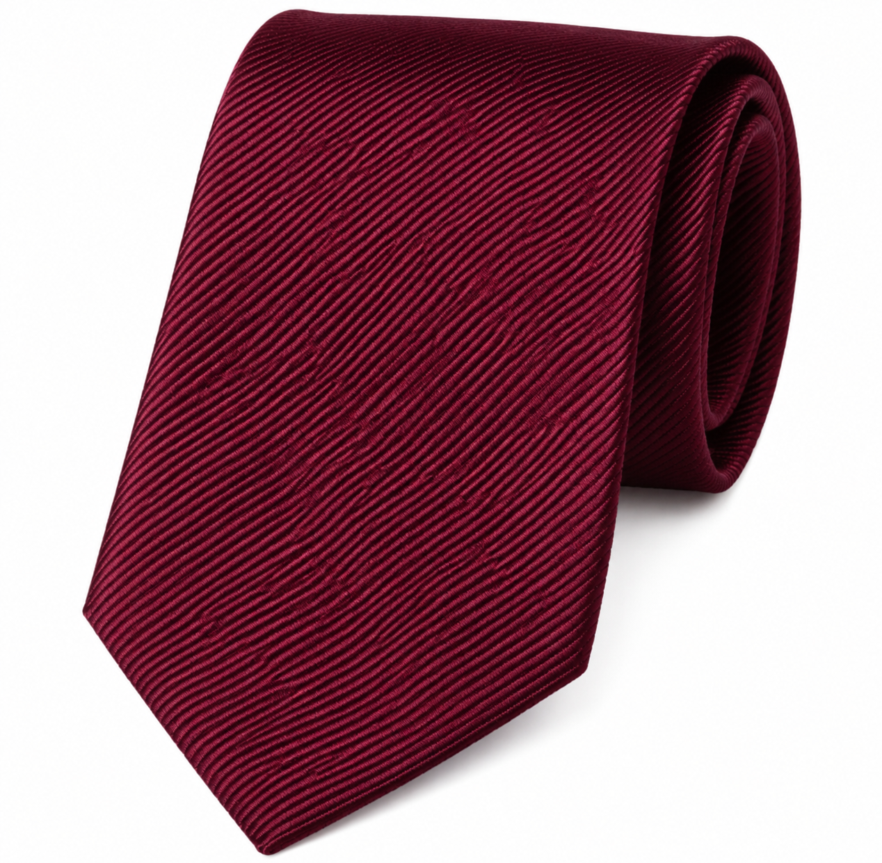 Cravate Soie Bordeaux